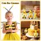 2 Sets Ready to Paint Your Own Bee Gnome Statues DIY Ceramics Bee Gnomes Set Sunflower Garden